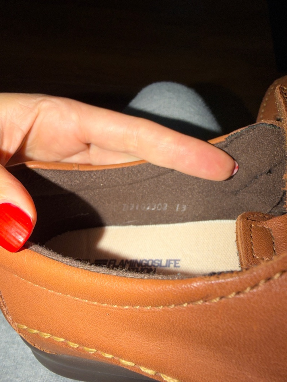 SAS ROAMER WALKING SHOES, T-Strap, Chestnut, 8 Medium - Picture 7 of 10